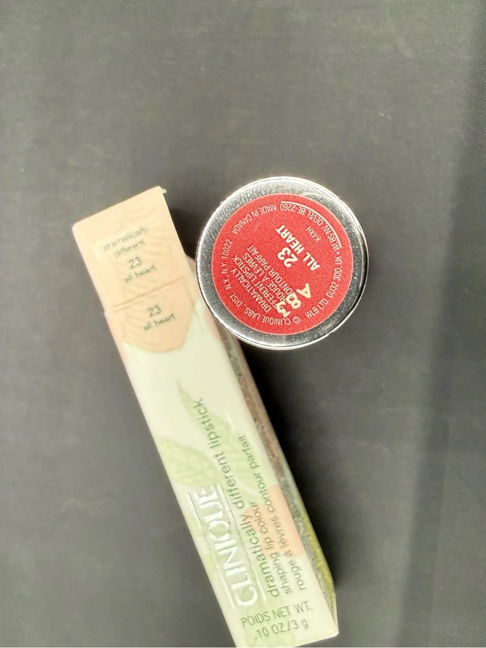 Clinique Dramatically Different Lipstick - 23 All Heart (muted rose pink) NEW